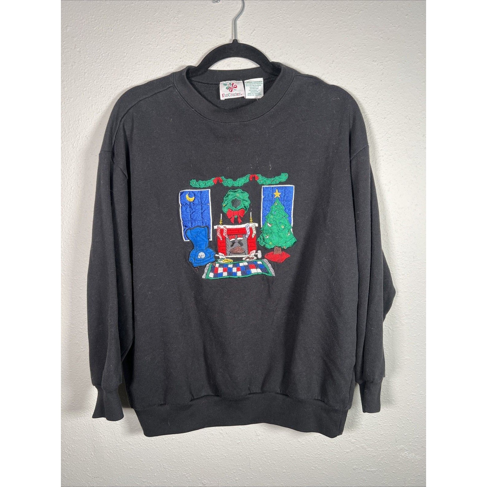 Vintage Black Nutcracker Brand Christmas Sweatshirt 43